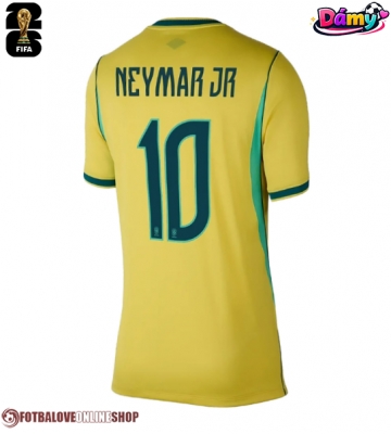 Brazílie Neymar Jr #10 Domácí Dres pro Dámy MS 2026 Krátkým Rukávem