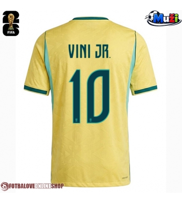 Brazílie Vinicius Junior #10 Domácí Dres MS 2026 Krátkým Rukávem