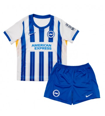 Brighton Domácí dres komplet pro Děti 2024-25 Krátkým Rukávem (+ Krátké kalhoty)