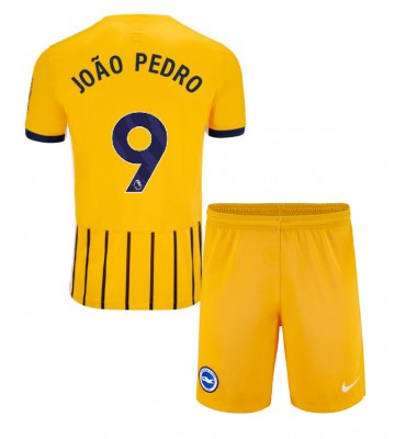 Brighton Joao Pedro #9 Venkovní dres komplet pro Děti 2024-25 Krátkým Rukávem (+ Krátké kalhoty)