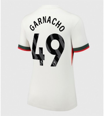 Chelsea Alejandro Garnacho #49 Venkovní Dres pro Dámy 2025-26 Krátkým Rukávem