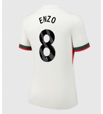 Chelsea Enzo Fernandez #8 Venkovní Dres pro Dámy 2025-26 Krátkým Rukávem