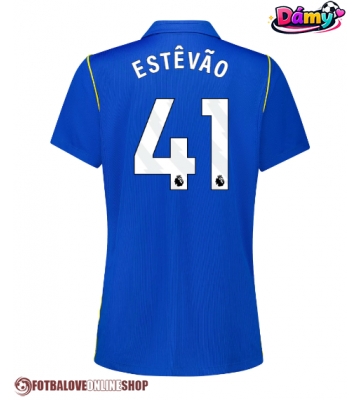 Chelsea Estevao Willian #41 Domácí Dres pro Dámy 2026-27 Krátkým Rukávem