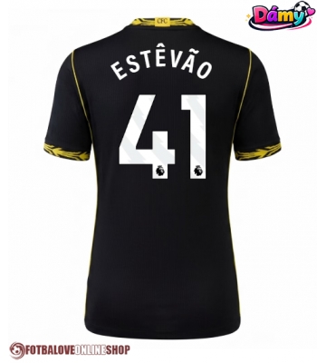 Chelsea Estevao Willian #41 Venkovní Dres pro Dámy 2026-27 Krátkým Rukávem
