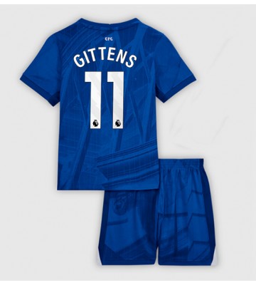Chelsea Jamie Gittens #11 Domácí dres komplet pro Děti 2025-26 Krátkým Rukávem (+ Krátké kalhoty)