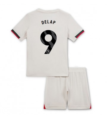 Chelsea Liam Delap #9 Venkovní dres komplet pro Děti 2025-26 Krátkým Rukávem (+ Krátké kalhoty)