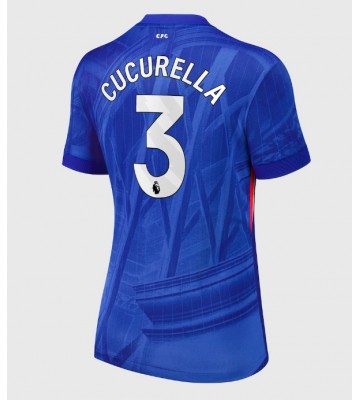 Chelsea Marc Cucurella #3 Domácí Dres pro Dámy 2025-26 Krátkým Rukávem