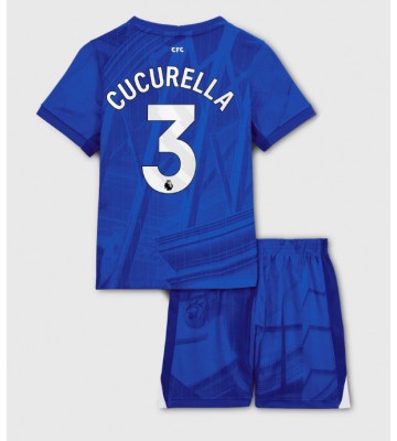 Chelsea Marc Cucurella #3 Domácí dres komplet pro Děti 2025-26 Krátkým Rukávem (+ Krátké kalhoty)