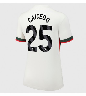 Chelsea Moises Caicedo #25 Venkovní Dres pro Dámy 2025-26 Krátkým Rukávem