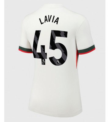 Chelsea Romeo Lavia #45 Venkovní Dres pro Dámy 2025-26 Krátkým Rukávem