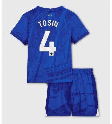 Chelsea Tosin Adarabioyo #4 Domácí dres komplet pro Děti 2025-26 Krátkým Rukávem (+ Krátké kalhoty)