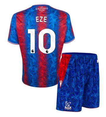 Crystal Palace Eberechi Eze #10 Domácí dres komplet pro Děti 2024-25 Krátkým Rukávem (+ Krátké kalhoty)