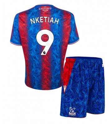 Crystal Palace Eddie Nketiah #9 Domácí dres komplet pro Děti 2024-25 Krátkým Rukávem (+ Krátké kalhoty)