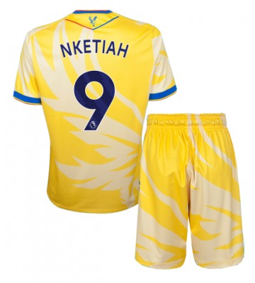 Crystal Palace Eddie Nketiah #9 Venkovní dres komplet pro Děti 2024-25 Krátkým Rukávem (+ Krátké kalhoty)