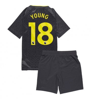 Everton Ashley Young #18 Venkovní dres komplet pro Děti 2024-25 Krátkým Rukávem (+ Krátké kalhoty)