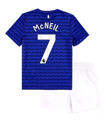 Everton Dwight McNeil #7 Domácí dres komplet pro Děti 2025-26 Krátkým Rukávem (+ Krátké kalhoty)