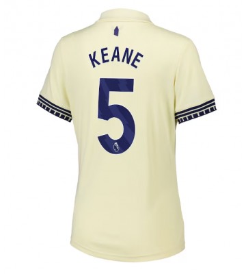 Everton Michael Keane #5 Venkovní Dres pro Dámy 2025-26 Krátkým Rukávem