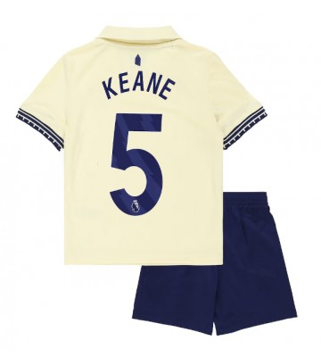 Everton Michael Keane #5 Venkovní dres komplet pro Děti 2025-26 Krátkým Rukávem (+ Krátké kalhoty)