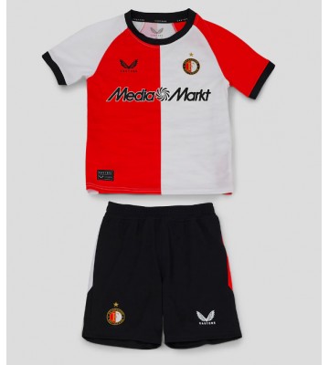 Feyenoord Domácí dres komplet pro Děti 2024-25 Krátkým Rukávem (+ Krátké kalhoty)
