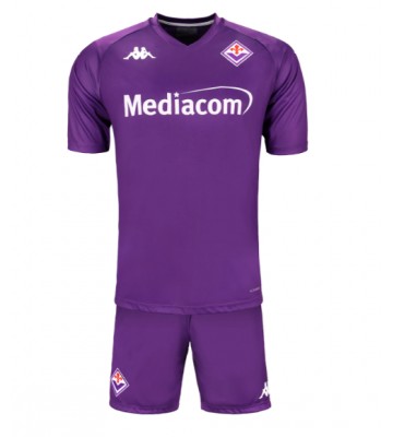 Fiorentina Domácí dres komplet pro Děti 2024-25 Krátkým Rukávem (+ Krátké kalhoty)