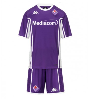 Fiorentina Domácí dres komplet pro Děti 2025-26 Krátkým Rukávem (+ Krátké kalhoty)