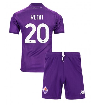Fiorentina Moise Kean #20 Domácí dres komplet pro Děti 2024-25 Krátkým Rukávem (+ Krátké kalhoty)