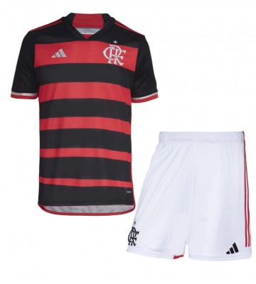 Flamengo Domácí dres komplet pro Děti 2024-25 Krátkým Rukávem (+ Krátké kalhoty)