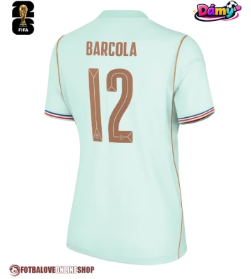Francie Bradley Barcola #12 Venkovní Dres pro Dámy MS 2026 Krátkým Rukávem