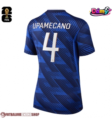 Francie Dayot Upamecano #4 Domácí Dres pro Dámy MS 2026 Krátkým Rukávem