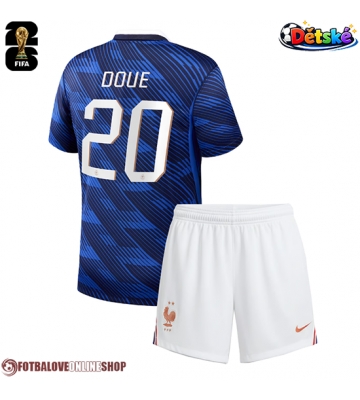 Francie Desire Doue #20 Domácí dres komplet pro Děti MS 2026 Krátkým Rukávem (+ Krátké kalhoty)