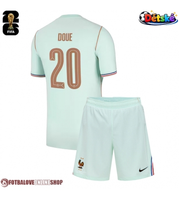 Francie Desire Doue #20 Venkovní dres komplet pro Děti MS 2026 Krátkým Rukávem (+ Krátké kalhoty)