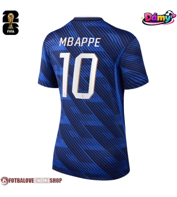 Francie Kylian Mbappe #10 Domácí Dres pro Dámy MS 2026 Krátkým Rukávem