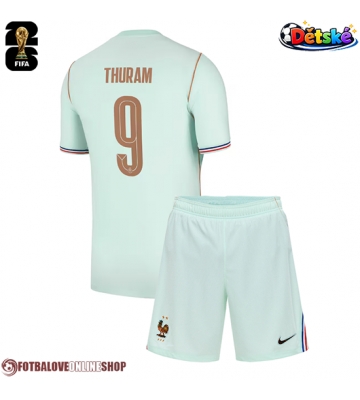 Francie Marcus Thuram #9 Venkovní dres komplet pro Děti MS 2026 Krátkým Rukávem (+ Krátké kalhoty)