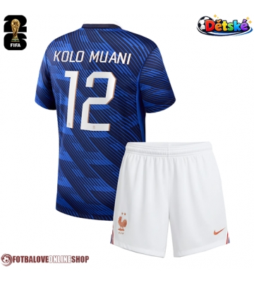 Francie Randal Kolo Muani #12 Domácí dres komplet pro Děti MS 2026 Krátkým Rukávem (+ Krátké kalhoty)