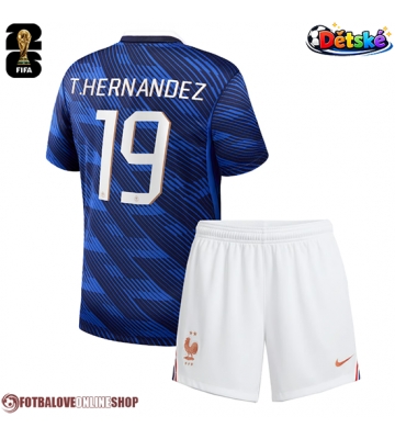 Francie Theo Hernandez #19 Domácí dres komplet pro Děti MS 2026 Krátkým Rukávem (+ Krátké kalhoty)