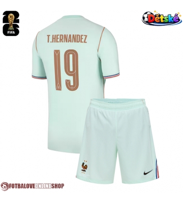 Francie Theo Hernandez #19 Venkovní dres komplet pro Děti MS 2026 Krátkým Rukávem (+ Krátké kalhoty)
