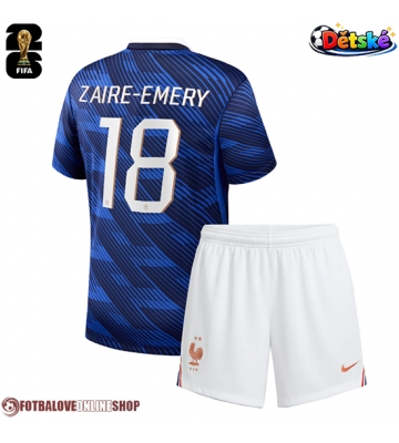 Francie Warren Zaire-Emery #18 Domácí dres komplet pro Děti MS 2026 Krátkým Rukávem (+ Krátké kalhoty)