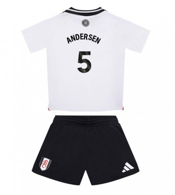 Fulham Joachim Andersen #5 Domácí dres komplet pro Děti 2024-25 Krátkým Rukávem (+ Krátké kalhoty)