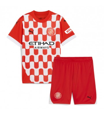 Girona Domácí dres komplet pro Děti 2024-25 Krátkým Rukávem (+ Krátké kalhoty)
