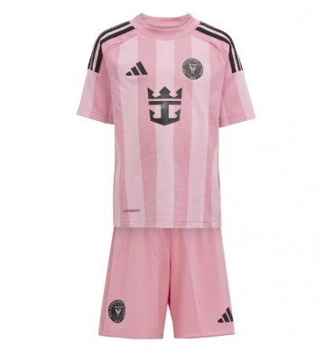 Inter Miami Domácí dres komplet pro Děti 2025-26 Krátkým Rukávem (+ Krátké kalhoty)