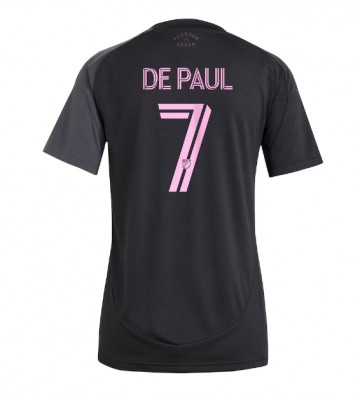 Inter Miami Rodrigo De Paul #7 Venkovní Dres pro Dámy 2025-26 Krátkým Rukávem Inter Miami Rodrigo De Paul #7 Venkovní Dres pro Dámy 2025-26 Krátkým Rukávem