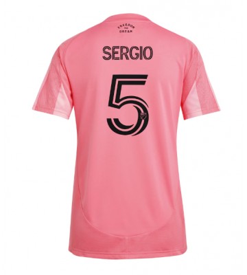 Inter Miami Sergio Busquets #5 Domácí Dres pro Dámy 2025-26 Krátkým Rukávem Inter Miami Sergio Busquets #5 Domácí Dres pro Dámy 2025-26 Krátkým Rukávem