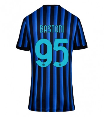 Inter Milan Alessandro Bastoni #95 Domácí Dres pro Dámy 2025-26 Krátkým Rukávem