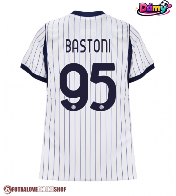 Inter Milan Alessandro Bastoni #95 Venkovní Dres pro Dámy 2026-27 Krátkým Rukávem