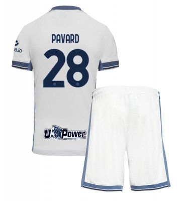 Inter Milan Benjamin Pavard #28 Venkovní dres komplet pro Děti 2024-25 Krátkým Rukávem (+ Krátké kalhoty)