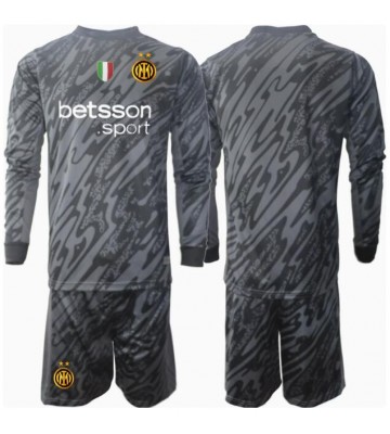 Inter Milan Brankář Alternativní dres komplet pro Děti 2024-25 Dlouhým Rukávem (+ Krátké kalhoty)
