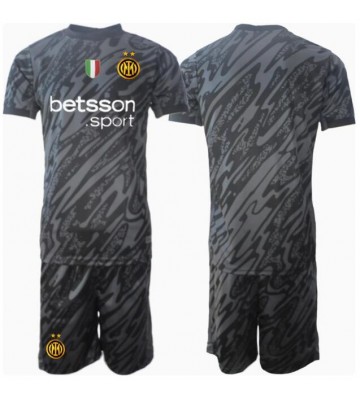 Inter Milan Brankář Alternativní dres komplet pro Děti 2024-25 Krátkým Rukávem (+ Krátké kalhoty)