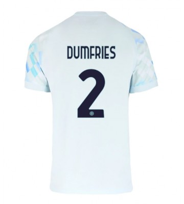 Inter Milan Denzel Dumfries #2 Venkovní Dres 2025-26 Krátkým Rukávem