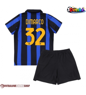 Inter Milan Federico Dimarco #32 Domácí dres komplet pro Děti 2026-27 Krátkým Rukávem (+ Krátké kalhoty)