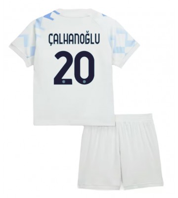 Inter Milan Hakan Calhanoglu #20 Venkovní dres komplet pro Děti 2025-26 Krátkým Rukávem (+ Krátké kalhoty)